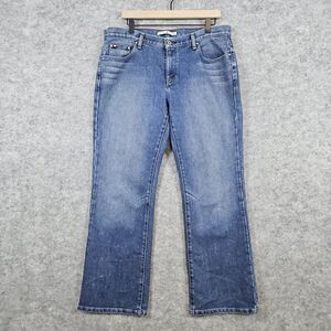 Tommy Hilfiger‎ Women's Blue Jeans Size 14 Low Rise Bootcut 36x29 Medium Wash